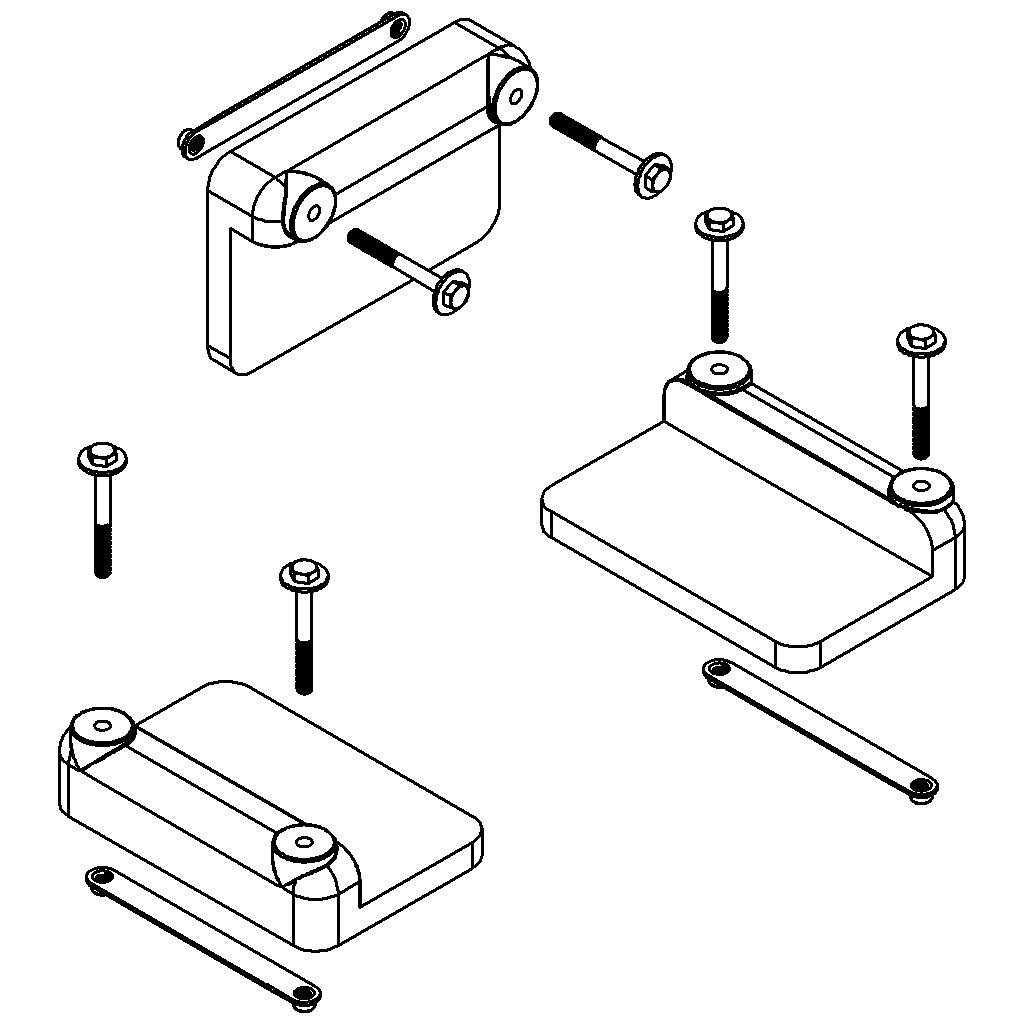 Battery Pads With Hardware