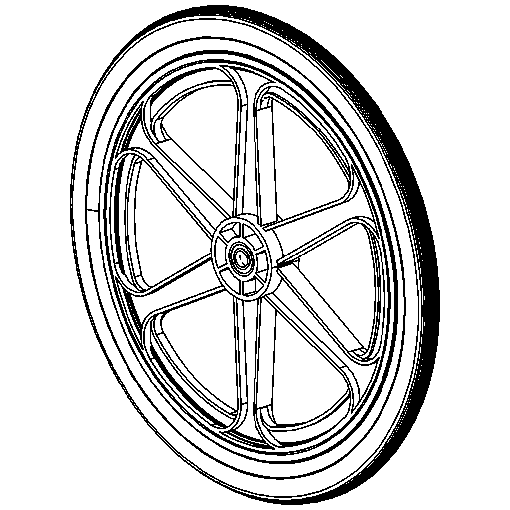 Wheel With Tire And Bearings